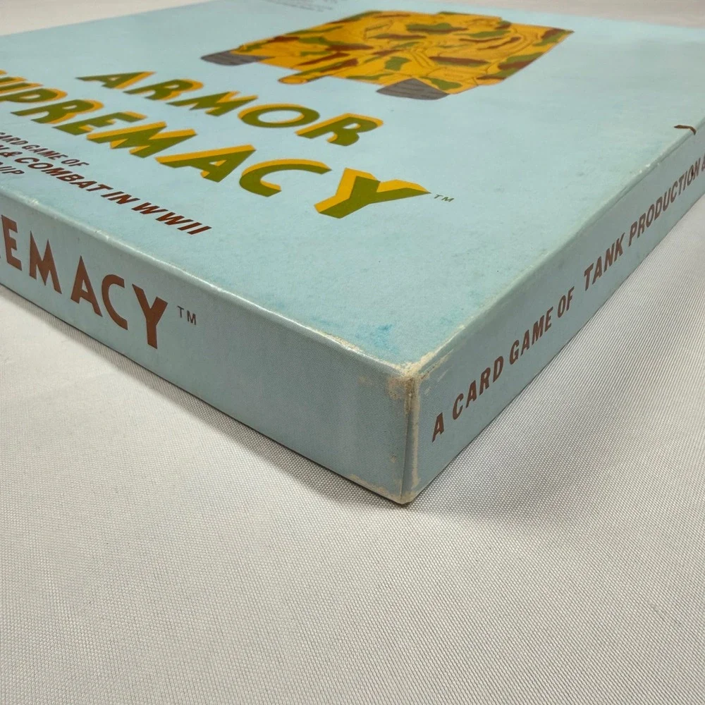 Armor Supremacy 1979 Battleline WWII Tank Card Game COMPLETE 108 Cards VTG